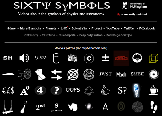 Sixty Symbols 物理和天文科普视频网