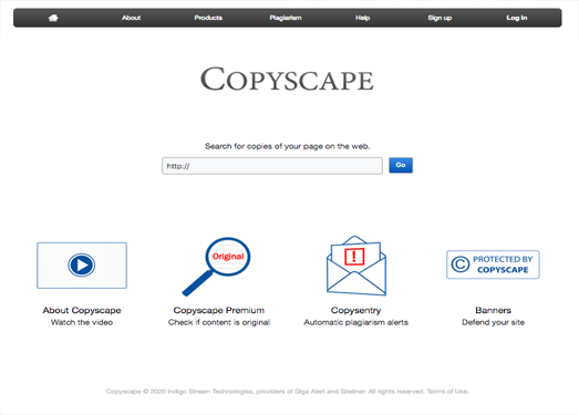Copyscape|在线防抄袭检测工具