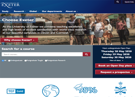 Exeter.ac.uk:英国埃克塞特大学
