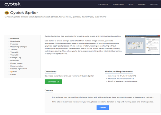 CyotekSpriter:网站图片拼接CSS工具