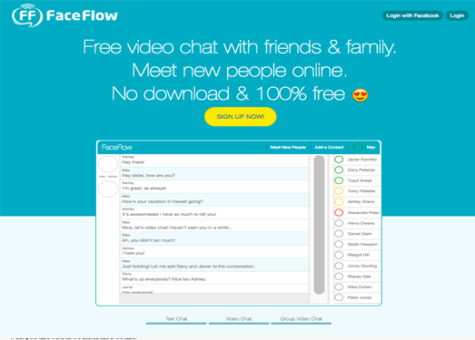 FaceFlow:免费随机视频聊天网
