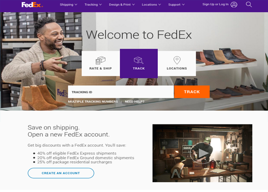 FeDex:美国联邦快递公司官方网站
