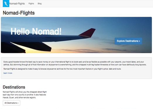 NomadFlights|天巡廉价机票搜索工具