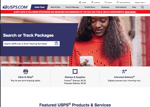 Usps:美国邮政总局官方网站