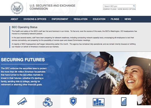 SEC GOV:美国证券交易委员会官网