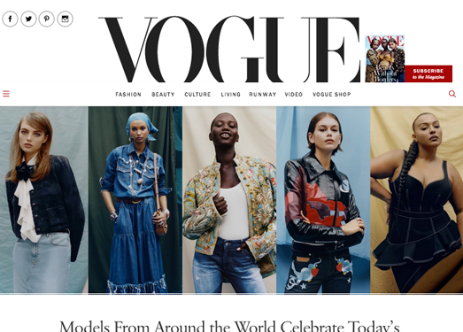 Vogue:时尚杂志官方网站