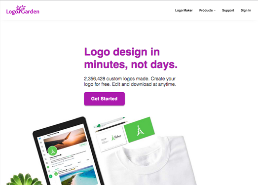 LogoGarden:在线免费LOGO制作平台
