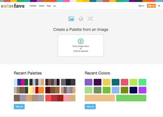 ColorFavs|发现美丽的调色板和颜色