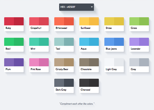 Simple Flat Colour Selector