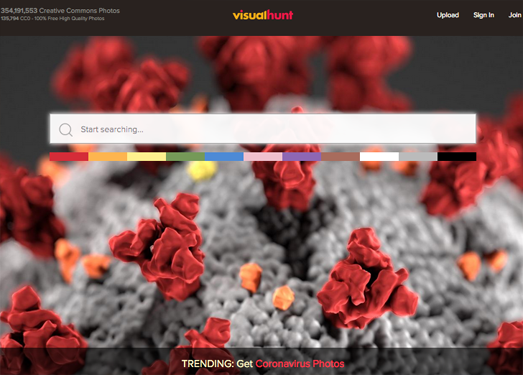 VisualHunt:免费高清图片搜索引擎
