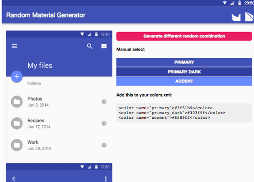 Random Material Generator