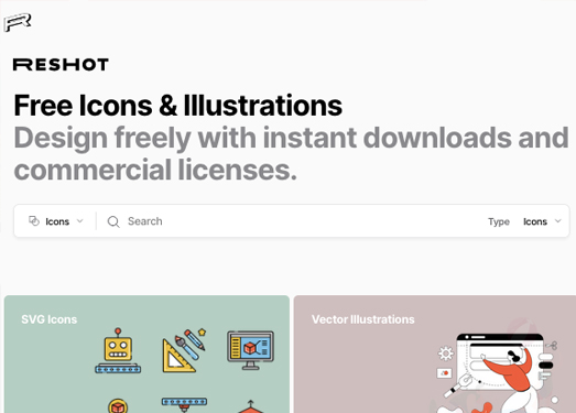 Reshot |免费图标和插图