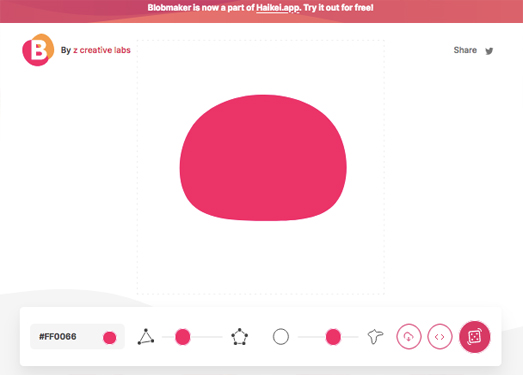 Blobmaker|随机形状生成器