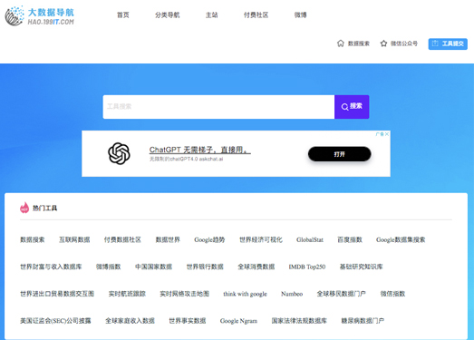 大数据导航|大数据工具导航-199IT大数据导航-199IT大数据工具导航-Hao.199it.com