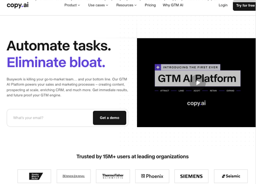GTM AI|使用 AI 撰写更好的营销文案和内容