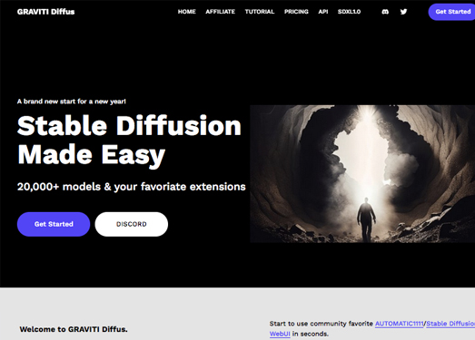 GRAVITI Diffus|Stable Diffusion WebUI托管 无需 GPU 或编码技能