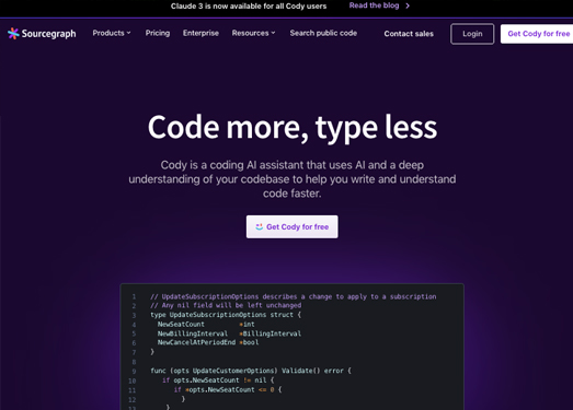 Cody|Sourcegraph推出的免费AI编程工具 | AI工具集
